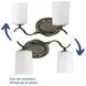 Inspire 2 Light 15 inch Antique Bronze Bath Vanity Wall Light