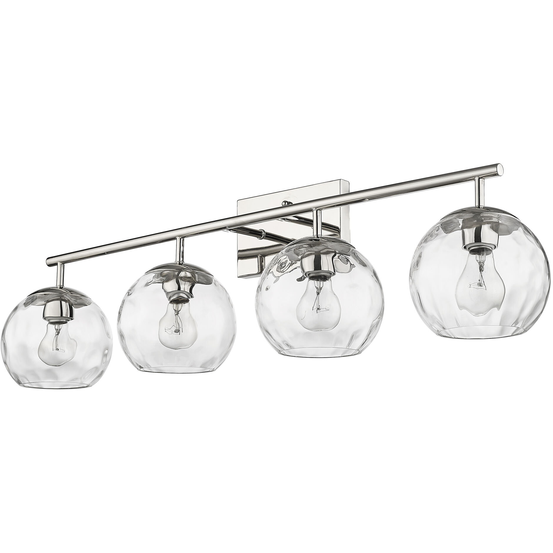 Mackenzie 4 Light 36 inch Polished Nickel Vanity Light Wall Light