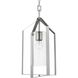 Vertex 1 Light 12 inch Brushed Nickel Foyer Light Ceiling Light