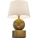 Brumfield 26.75 inch 100.00 watt Brass Table Lamp Portable Light, By Coco & Dash