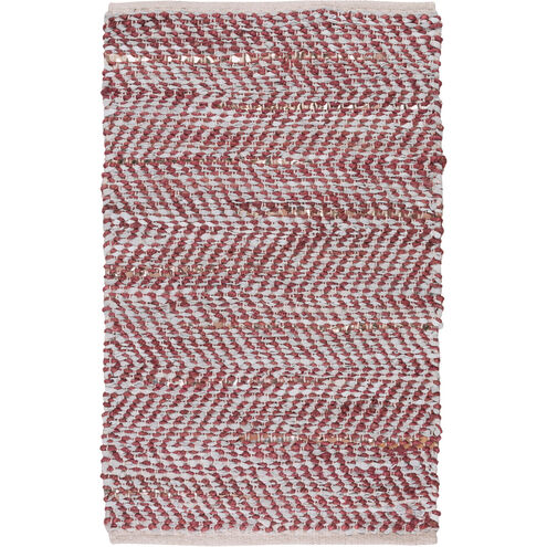 Gideon 120 X 96 inch Aqua, Burgundy, Metallic - Champagne Rug