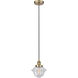 Edison Oxford 1 Light 8 inch Antique Brass Mini Pendant Ceiling Light