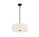 Modern 3 Light 18 inch Matte Black Pendant Ceiling Light