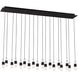 Sean Lavin Lassell 18 Light 10.8 inch Nightshade Black Chandelier Ceiling Light in 120V