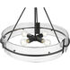 Rezi 4 Light 24 inch Matte Black Pendant Ceiling Light