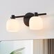 Valentina 2 Light 15 inch Matte Black Vanity Light Wall Light