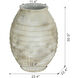 Anita Weathered White Flower Pot