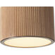 Tambo LED 10 inch Natural Ash and Weathered Brass Pendant Ceiling Light