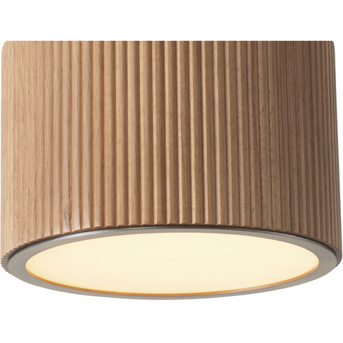 Tambo LED 10 inch Natural Ash and Weathered Brass Pendant Ceiling Light