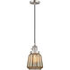 Franklin Restoration Chatham 1 Light 6 inch Brushed Satin Nickel Mini Pendant Ceiling Light in Incandescent, Mercury