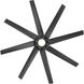 Roboto XL 70 inch Matte Black Downrod Ceiling Fan in 3000K