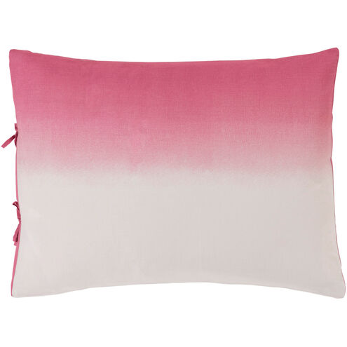 Dip Dyed 26 X 20 inch Rose, Cream Standard Sham