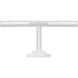 Terrace LED 5 inch Matte White Landscape Sign Light, Small