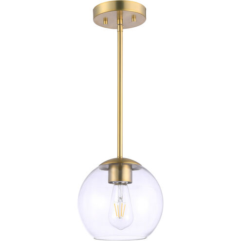 Auresa 1 Light 8 inch Soft Brass Mini Pendant Ceiling Light