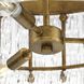 Chevall 6 Light 24.87 inch Gold Ombre Chandelier Ceiling Light, Design Series