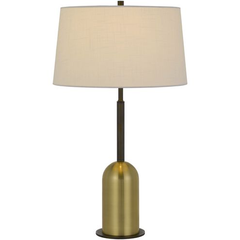 Rimini 30 inch 150 watt Antique Brass and Black Table Lamp Portable Light