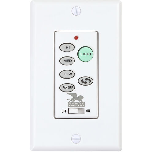 Stella White Fan D'Lier Wall Control and Receiver, Wall Control and Receiver for 26-335-FD-272