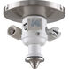myFanimation 3 Light Incandescent Brushed Nickel Fan Light