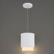 Cloak LED 6.75 inch White Pendant Ceiling Light in 4000K, dweLED