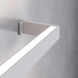 Thin-Line LED 48 inch Bright Satin Aluminum Wall Light in 4ft., 3500K