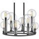 Alchemy 8 Light 24.25 inch Black Indoor Chandelier Ceiling Light