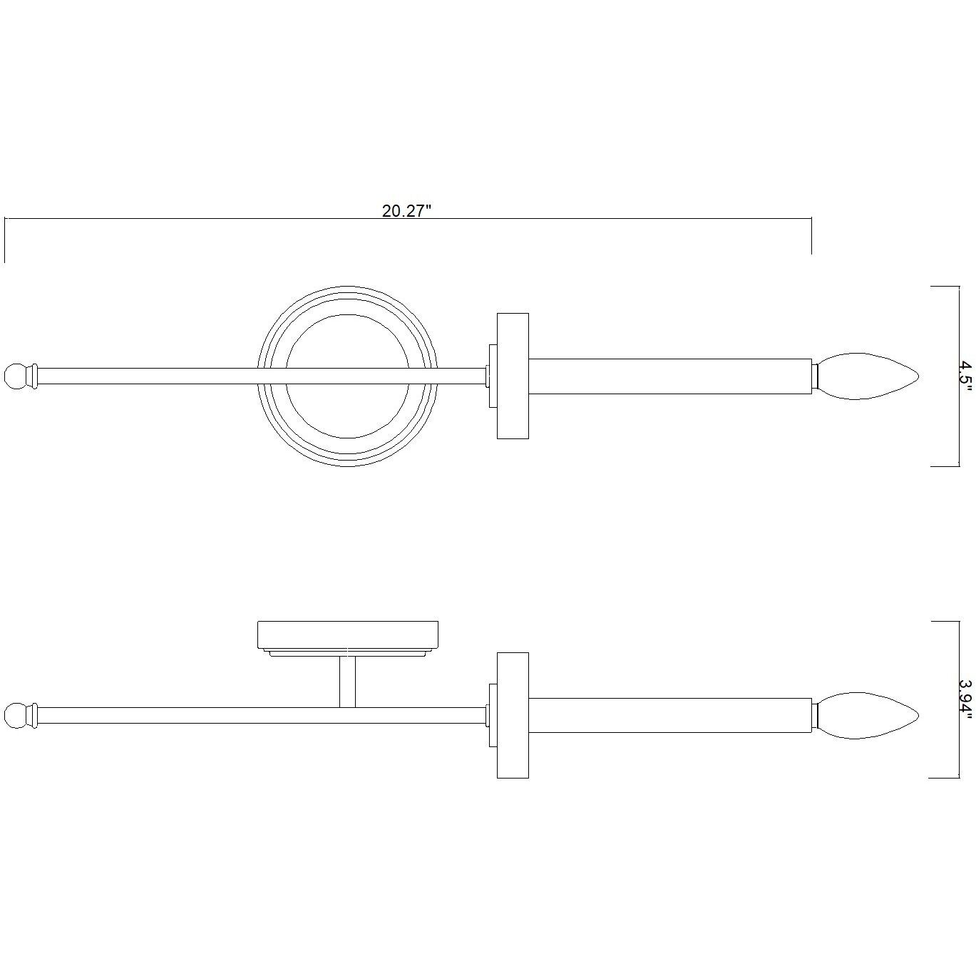 Gaultier Wall Sconce Wall Light in Modern Gold