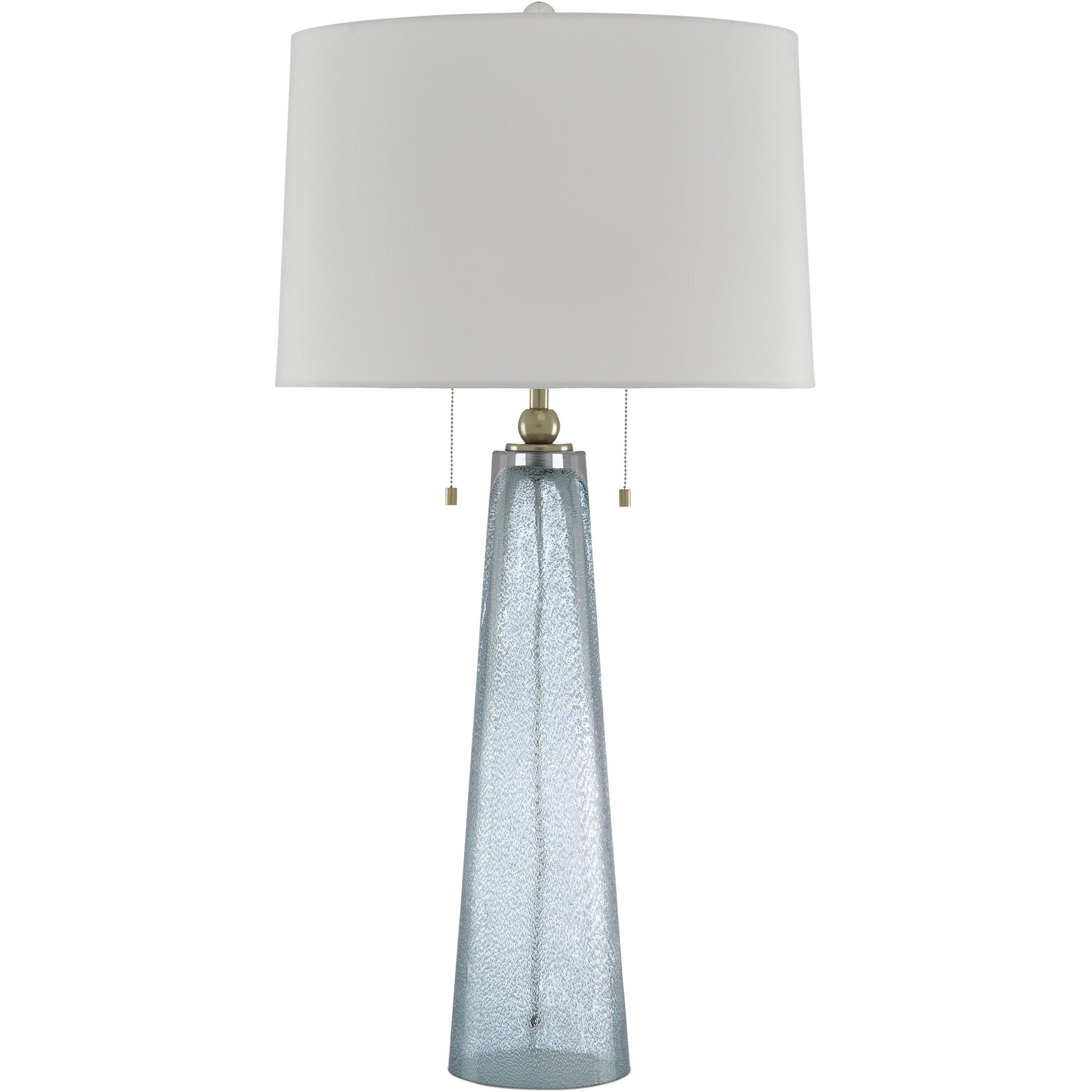 Looke 33.5 inch 75 watt Blue/Brass Table Lamp Portable Light