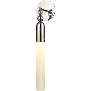 Fusion 1 Light 4 inch Polished Nickel Wall Sconce Wall Light