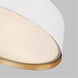 ED Ellen DeGeneres Asher 3 Light 14.5 inch Matte White Flush Mount Ceiling Light