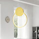 Pulley LED 12 inch Satin Gold Mini Pendant Ceiling Light