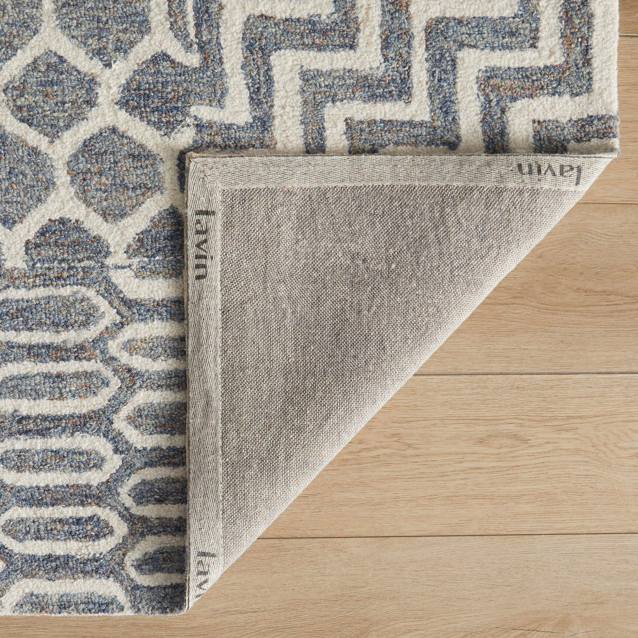 Mitra 36 X 24 inch Grey/White Rug in 2 x 3