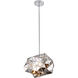 Canada 1 Light 11 inch Chrome Single Pendant Lighting Ceiling Light