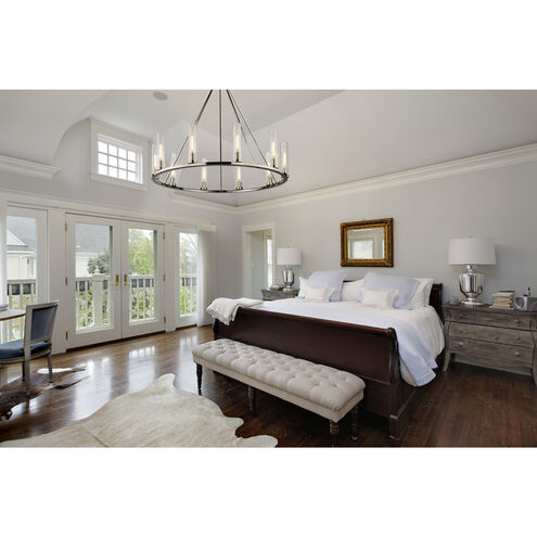 Beau 10 Light 46 inch Polished Nickel Chandelier Ceiling Light