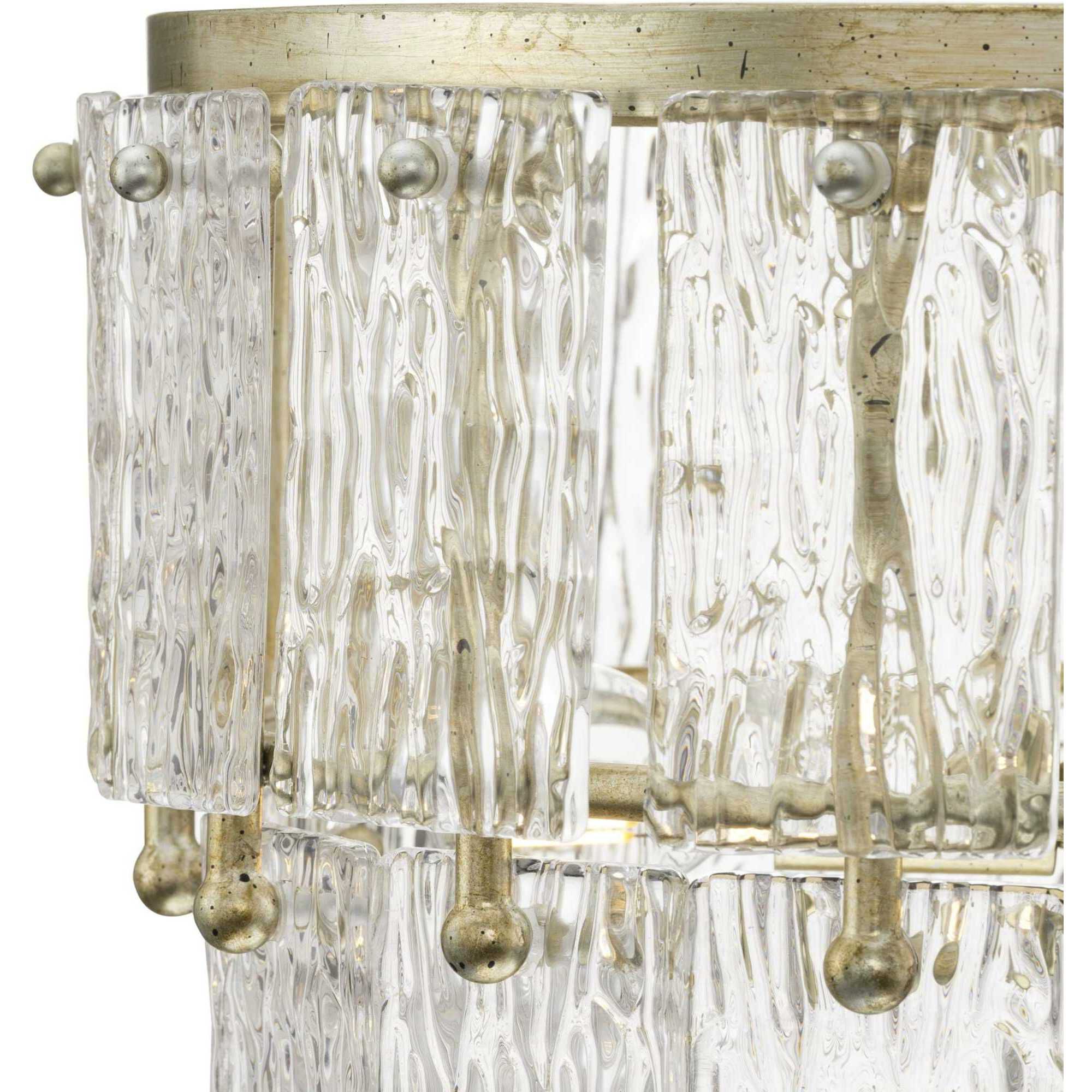 Chevall 3 Light 17 inch Gilded Silver Pendant Ceiling Light, Design Series