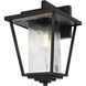 York 1 Light 15.5 inch Black Outdoor Wall Sconce