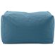 Seascape 18.25 inch Turquoise Outdoor Pouf Bench