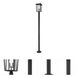 Seoul 2 Light 93.25 inch Black Outdoor Post Mounted Fixture in 22.75