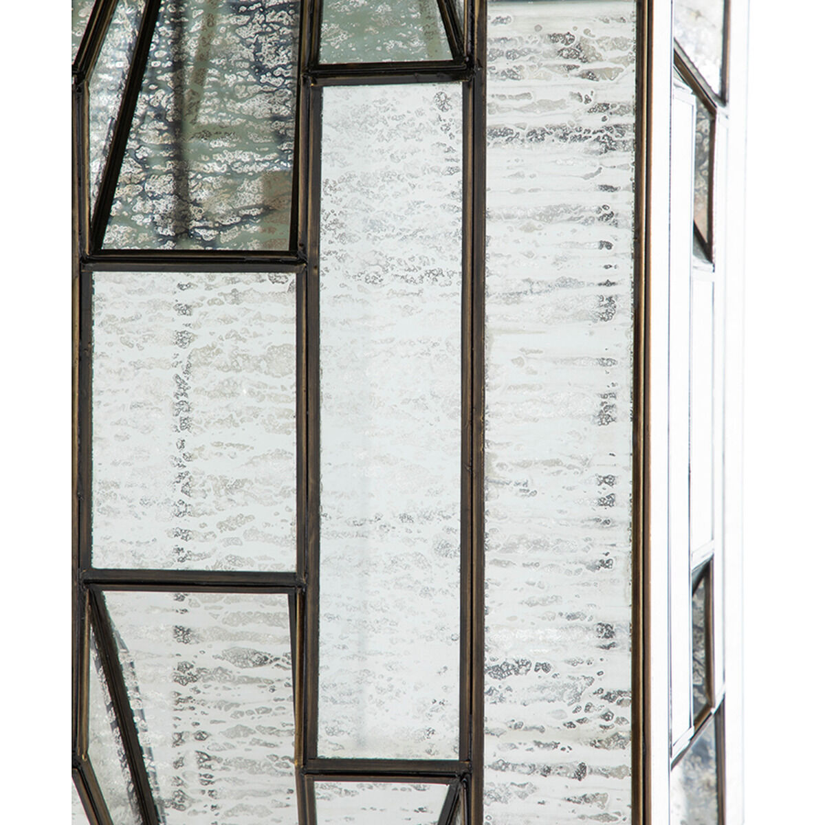 Emilio 1 Light 14 inch Antique Brushed Brass / Silver Mercury Glass Pendant Ceiling Light