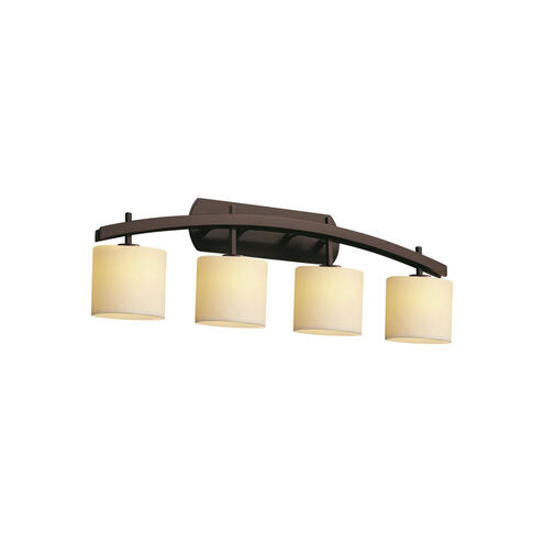 CandleAria LED 35.5 inch Brushed Nickel Bath Bar Wall Light in 2800 Lm LED, Amber (CandleAria), Cylinder with Melted Rim, Archway
