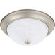 Elijah 2 Light 13 inch Matte Nickel Flush Mount Ceiling Light