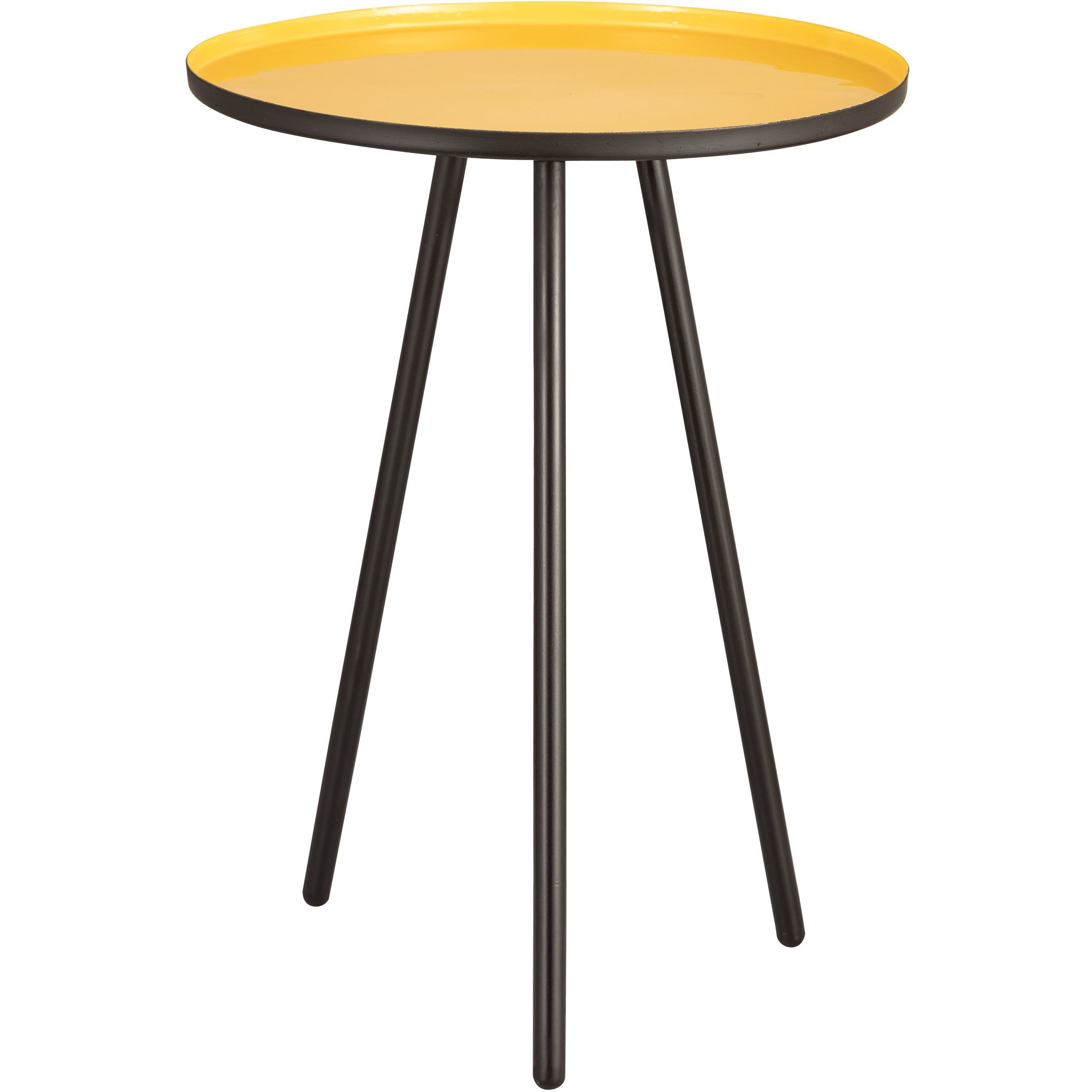 Gregg 21 X 16 inch Orange Enamel with Red Enamel and Black Accent Table, Set of 3