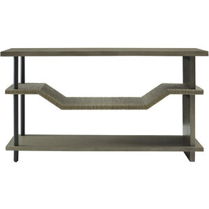 Riverview 54 X 16 inch Polished Slate with Natural and Black Console Table