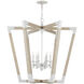 Bastian 6 Light 37.25 inch Sandstone and Sugar Lantern Chandelier Ceiling Light, Large