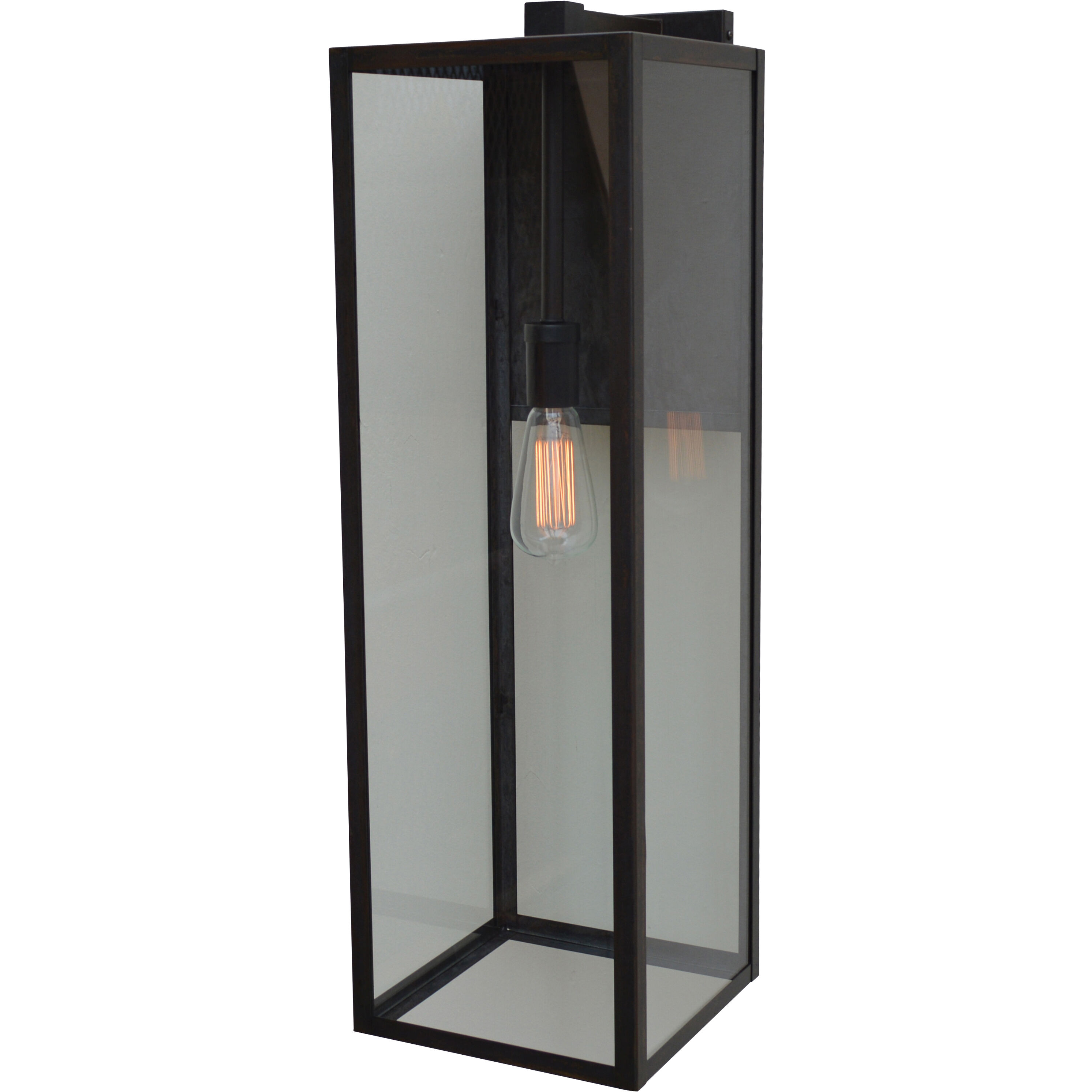 Vintage 1 Light 29.5 inch Bronze Outdoor Wall Mount in Clear