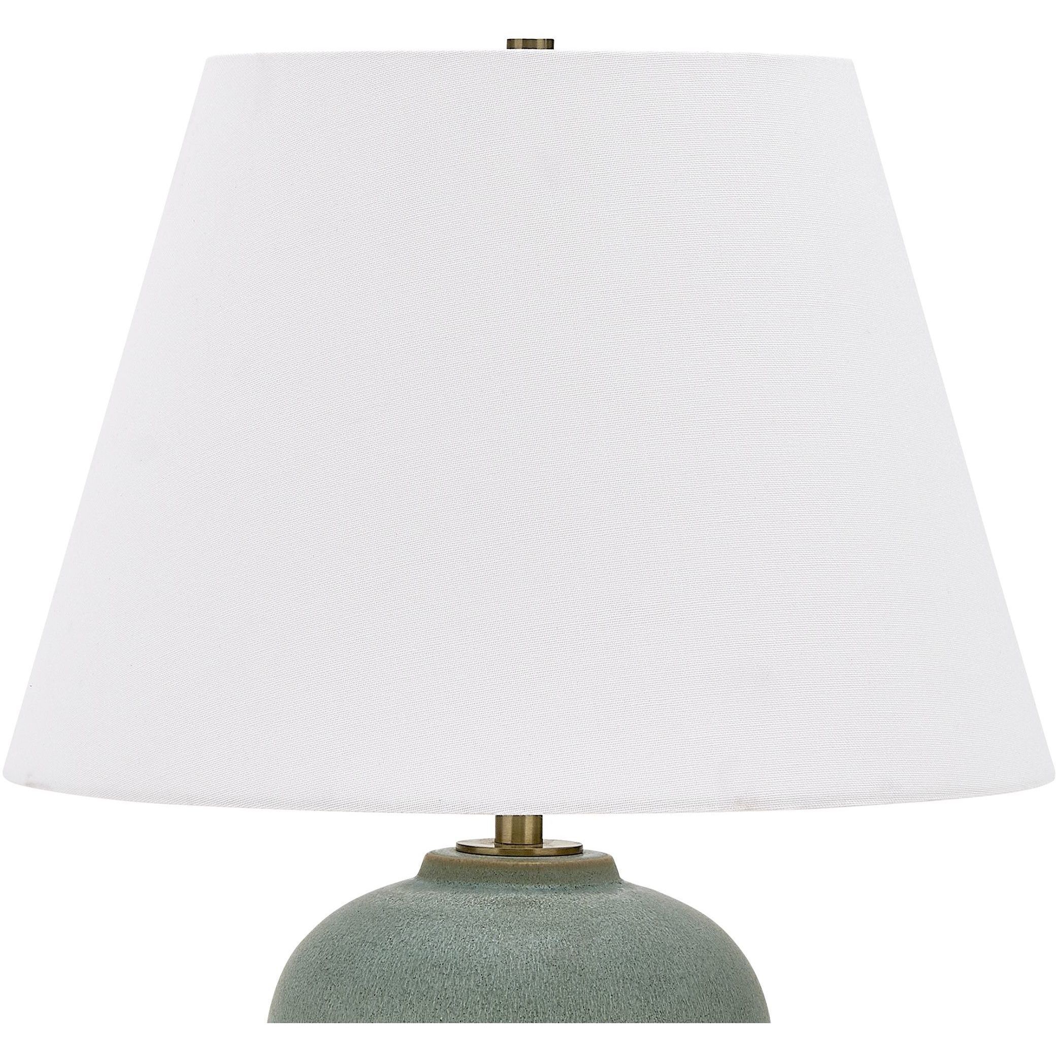 Elwyn 25.75 inch 150 watt Light Dusty Blue Glaze and Antique Brass Table Lamp Portable Light