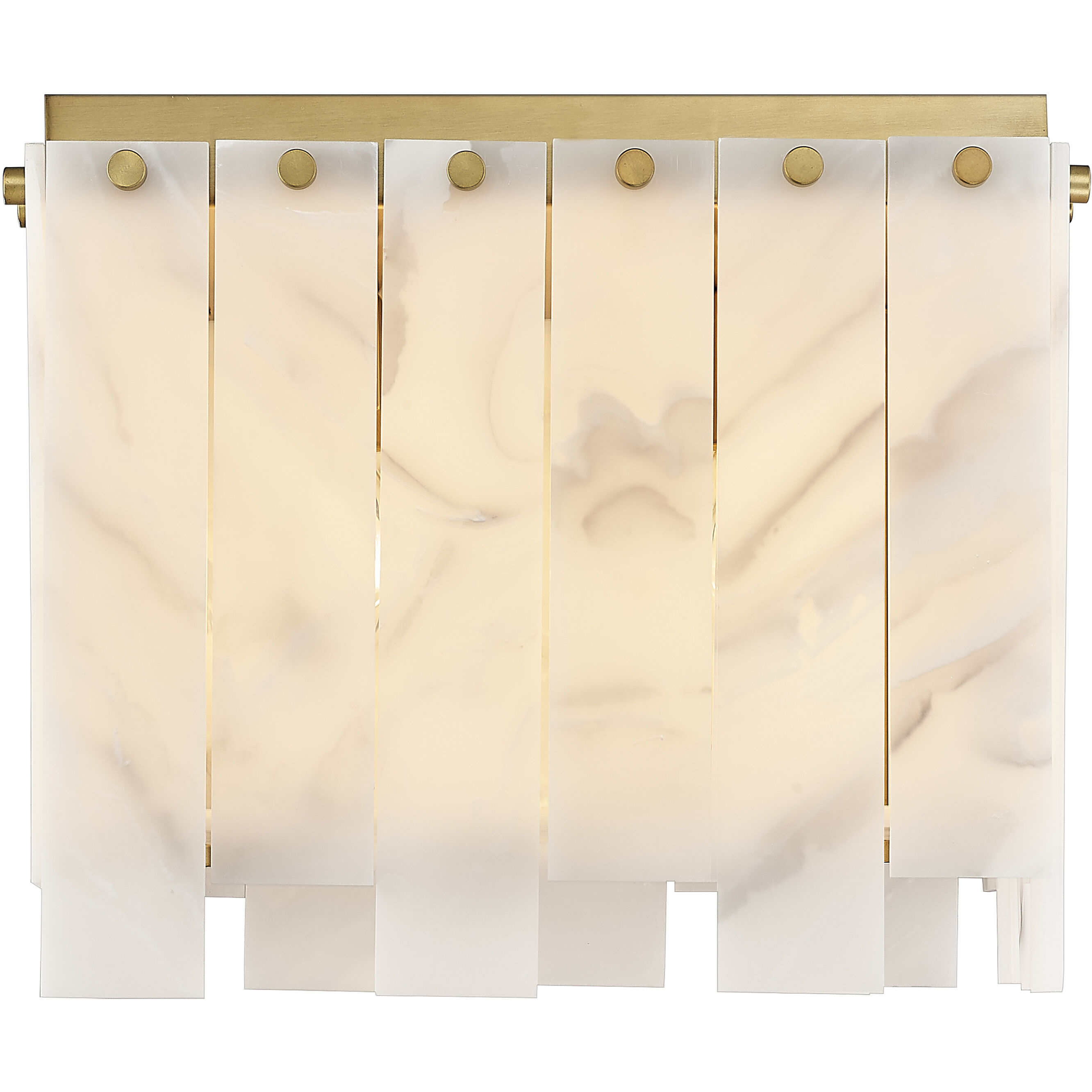 Viviana 4 Light 13.25 inch Rubbed Brass Flush Mount Ceiling Light