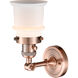 Franklin Restoration Small Canton LED 6.5 inch Antique Copper Sconce Wall Light, Franklin Restoration