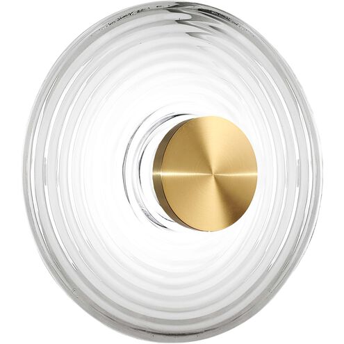 Windfeild LED 18 inch Aged Brass Wallchiere Wall Light in Clear