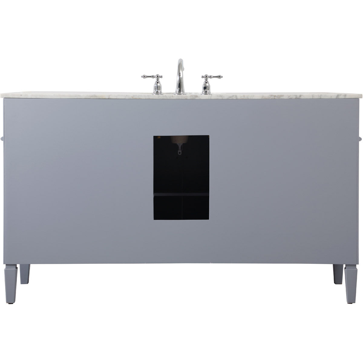 Park Avenue 60 X 21.5 X 35 inch Grey Vanity Sink Set in Gray