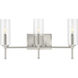 Elara 3 Light 22 inch Brushed Nickel Bath Vanity Wall Light